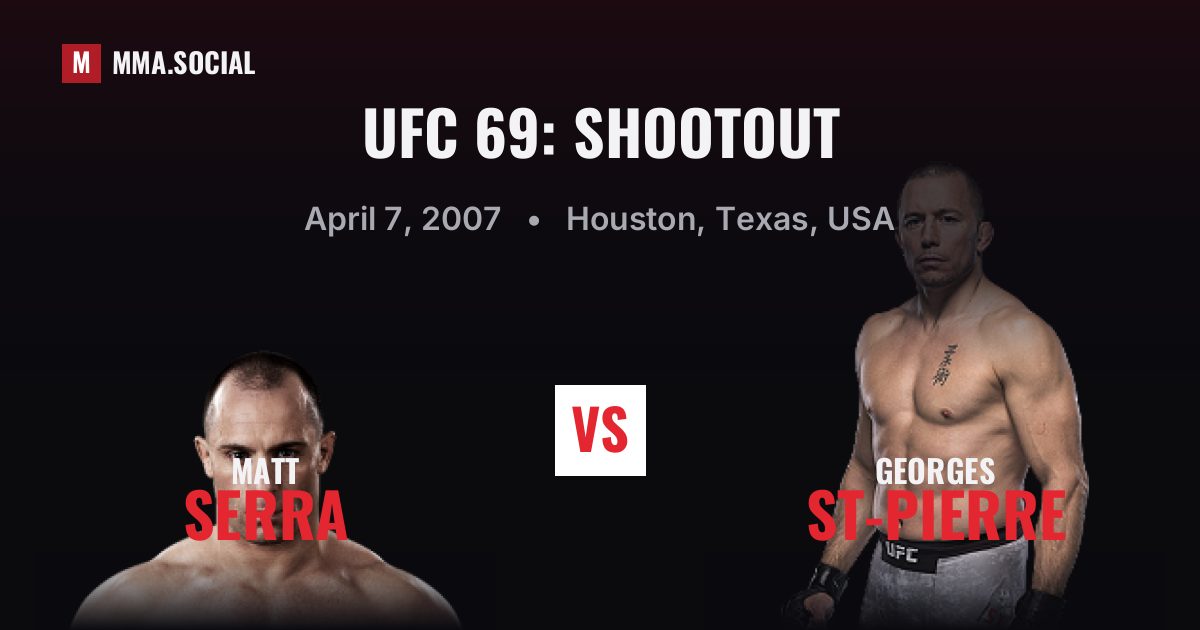 UFC 69: Shootout — fight card — MMA.SOCIAL