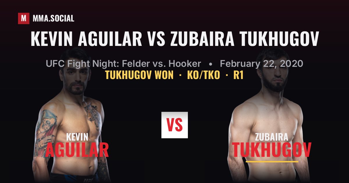 Kevin Aguilar vs Zubaira Tukhugov - UFC Fight Night | MMA.SOCIAL