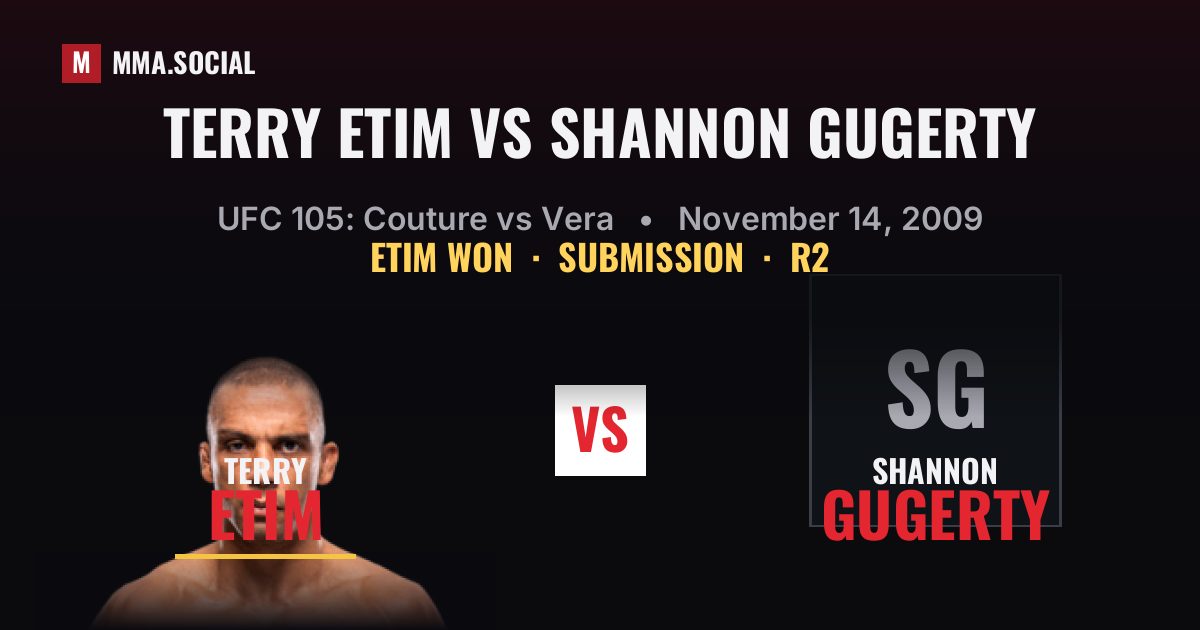 Terry Etim vs Shannon Gugerty - UFC 105 Result | MMA.SOCIAL