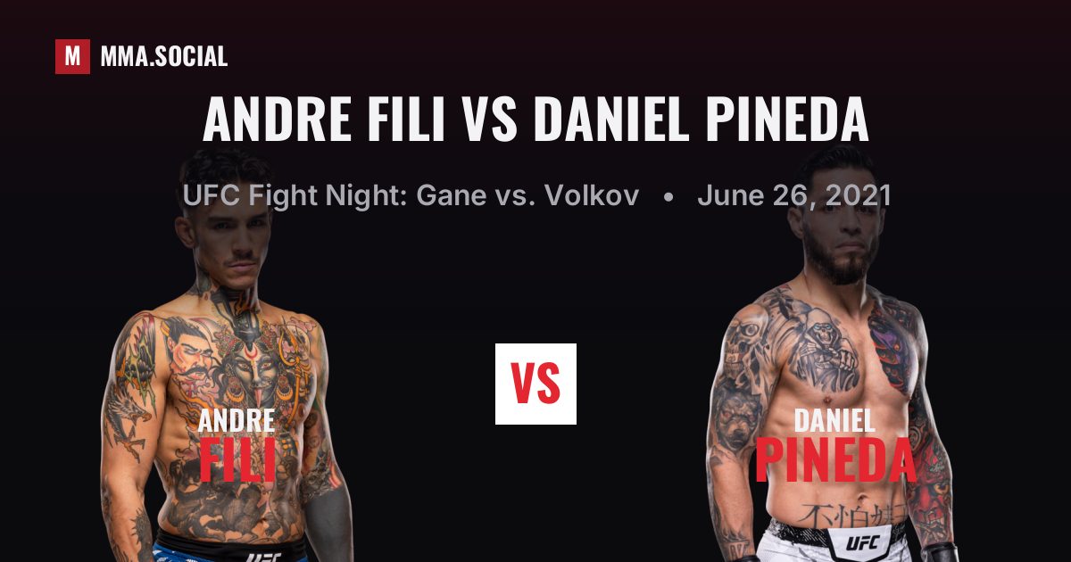 Andre Fili vs Daniel Pineda, UFC Fight Night: Gane vs. Volkov