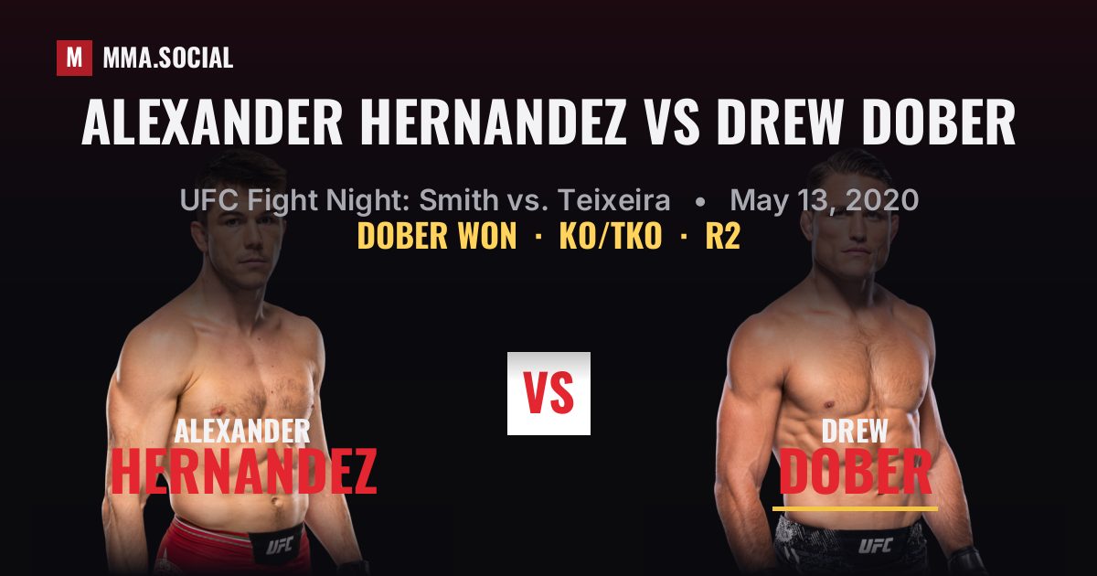 Alexander Hernandez vs Drew Dober - UFC Fight Night | MMA.SOCIAL
