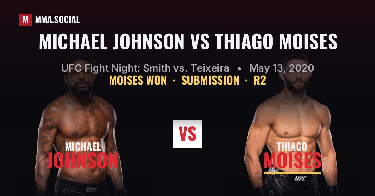 Michael Johnson vs Thiago Moises - UFC Fight Night | MMA.SOCIAL