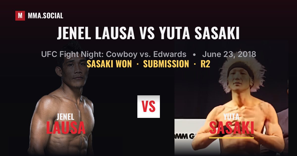 Jenel Lausa vs Yuta Sasaki - UFC Fight Night Result | MMA.SOCIAL