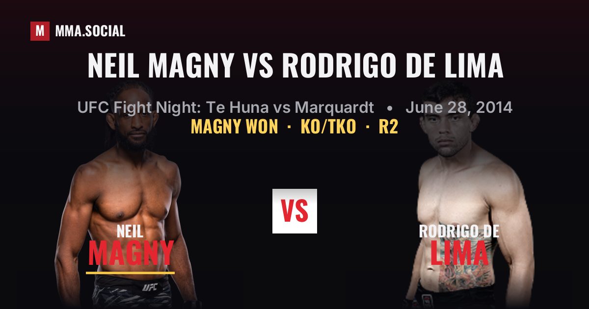 Neil Magny vs Rodrigo de Lima - UFC Fight Night | MMA.SOCIAL