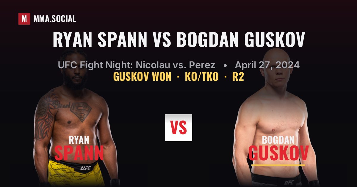 Ryan Spann vs Bogdan Guskov - UFC Fight Night Result | MMA.SOCIAL