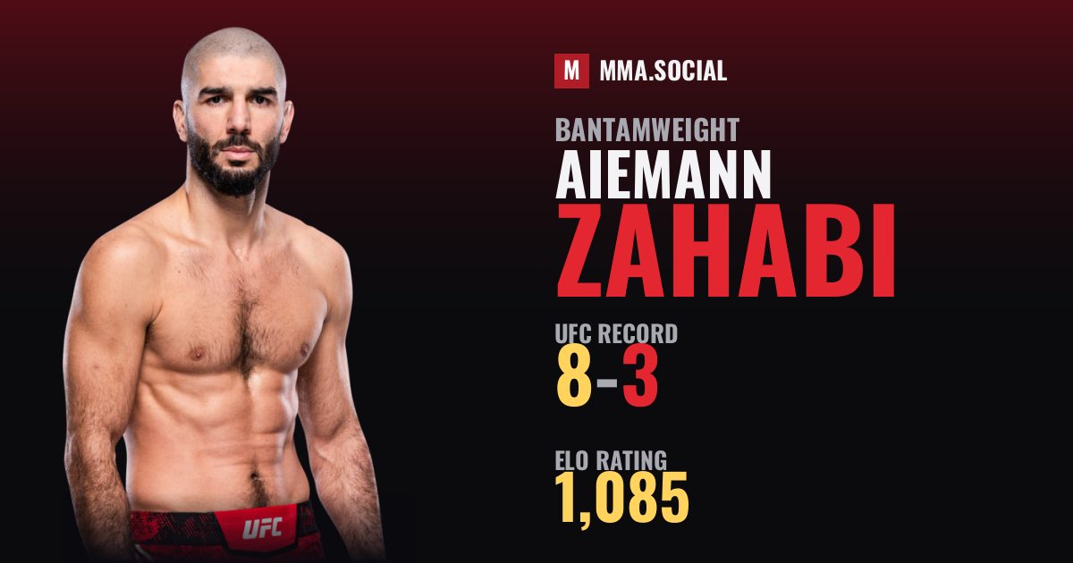 Aiemann Zahabi — UFC fighter profile, record 8-3