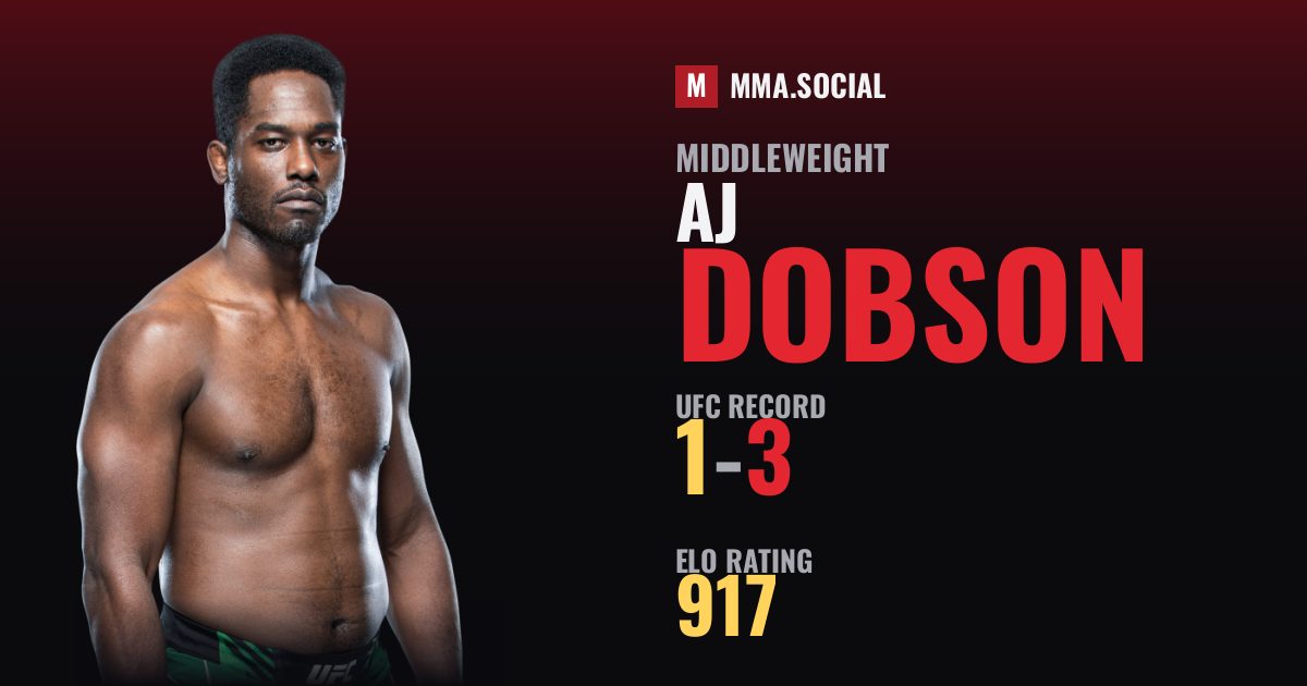 AJ Dobson — UFC fighter profile, record 1-3