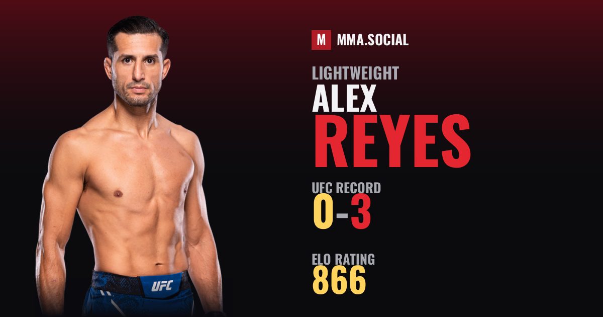 Alex Reyes — UFC fighter profile, record 0-3