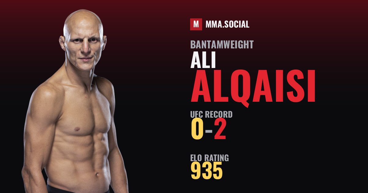Ali AlQaisi — UFC fighter profile, record 0-2