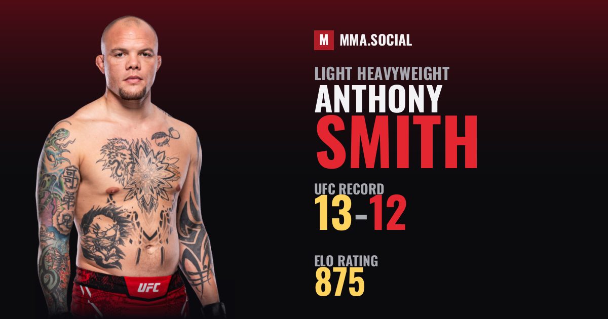 Anthony Smith — UFC fighter profile, record 13-12