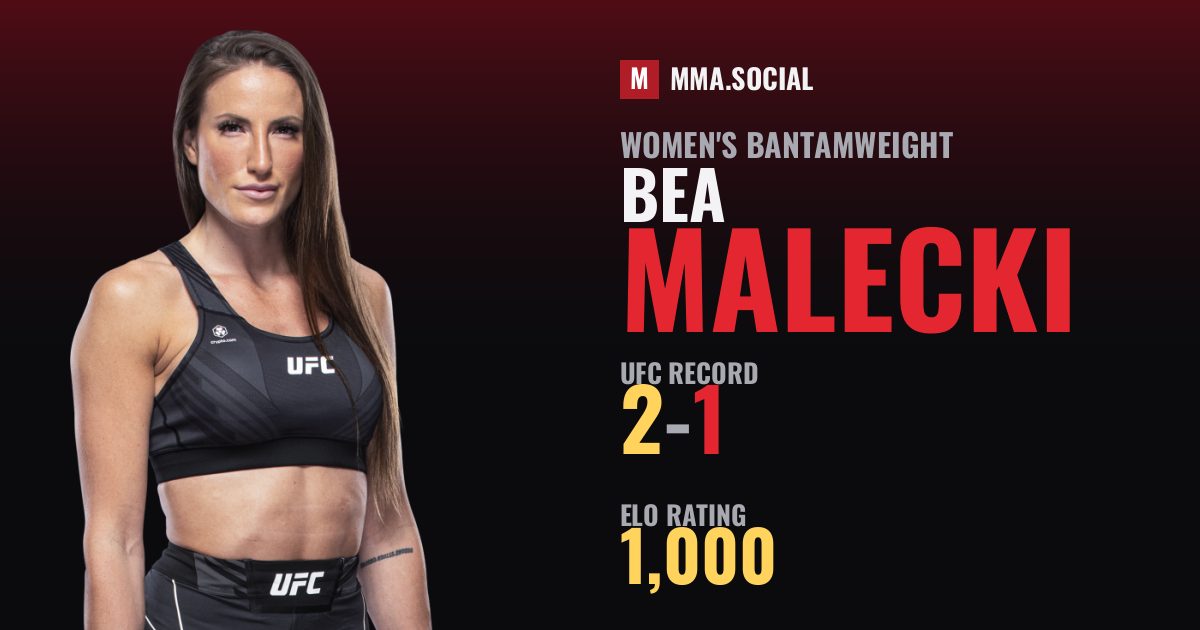 Bea Malecki — UFC fighter profile, record 2-1