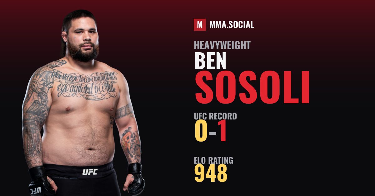Ben Sosoli — UFC fighter profile, record 0-1
