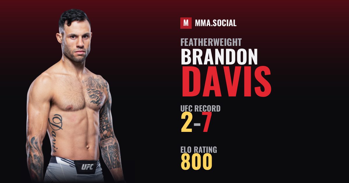 Brandon Davis — UFC fighter profile, record 2-7