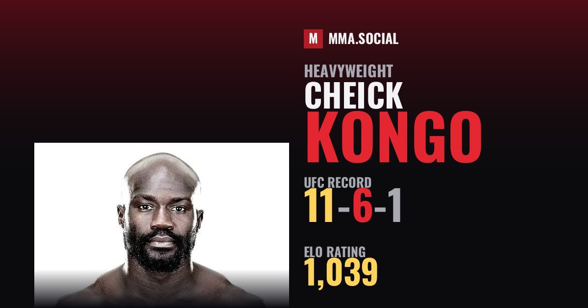Cheick Kongo — UFC fighter profile, record 11-6-1
