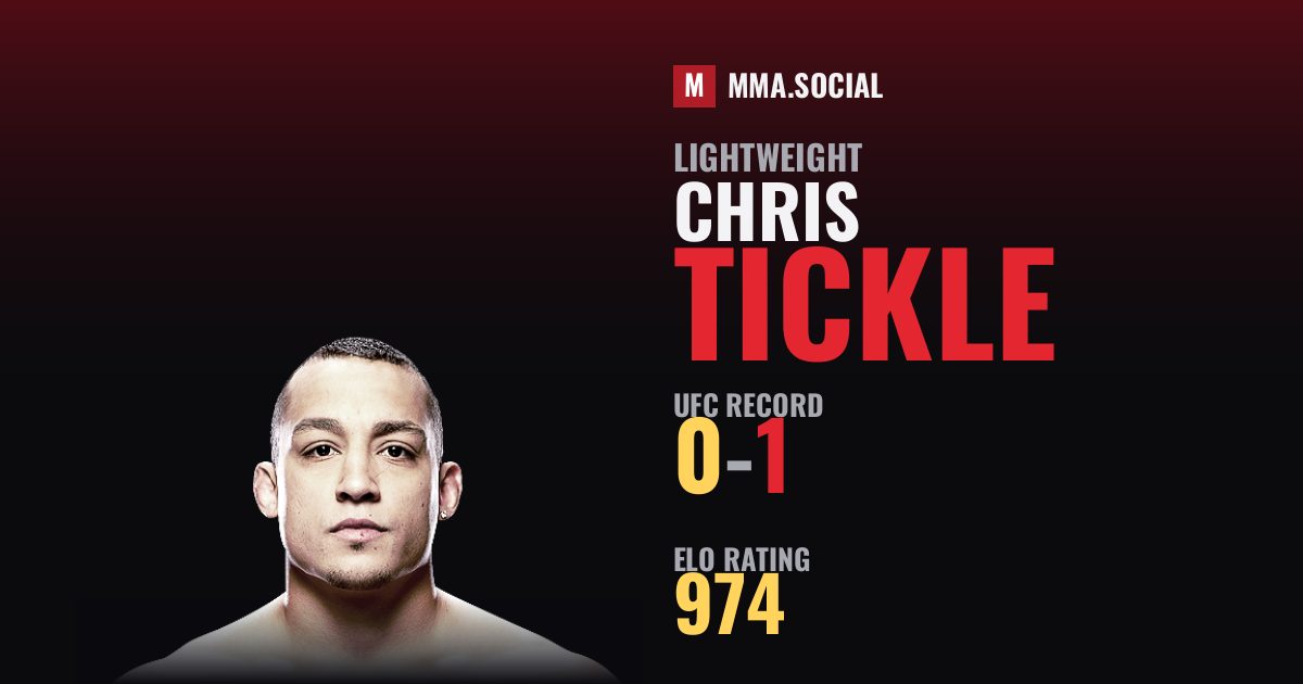 Chris Tickle — UFC fighter profile, record 0-1
