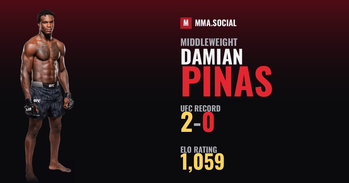 Damian Pinas — UFC fighter profile, record 2-0