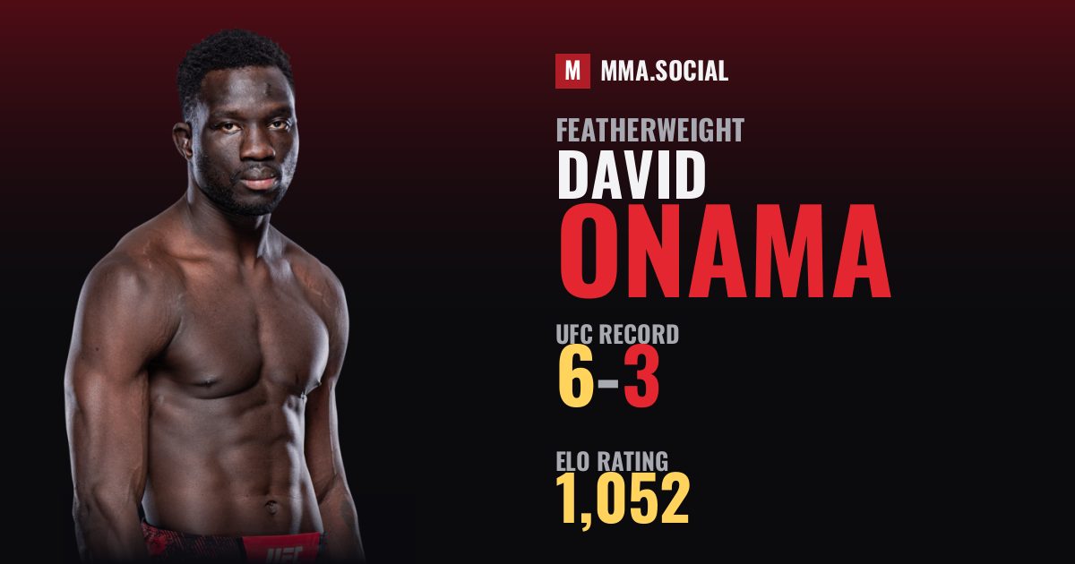David Onama — UFC fighter profile, record 6-3