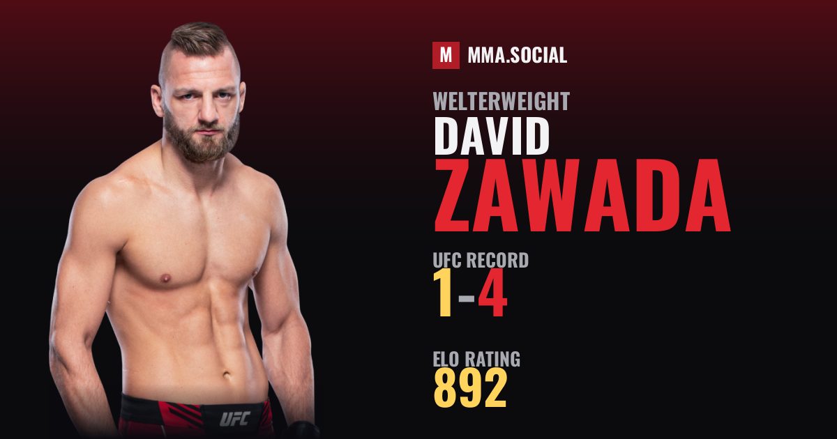 David Zawada — UFC fighter profile, record 1-4