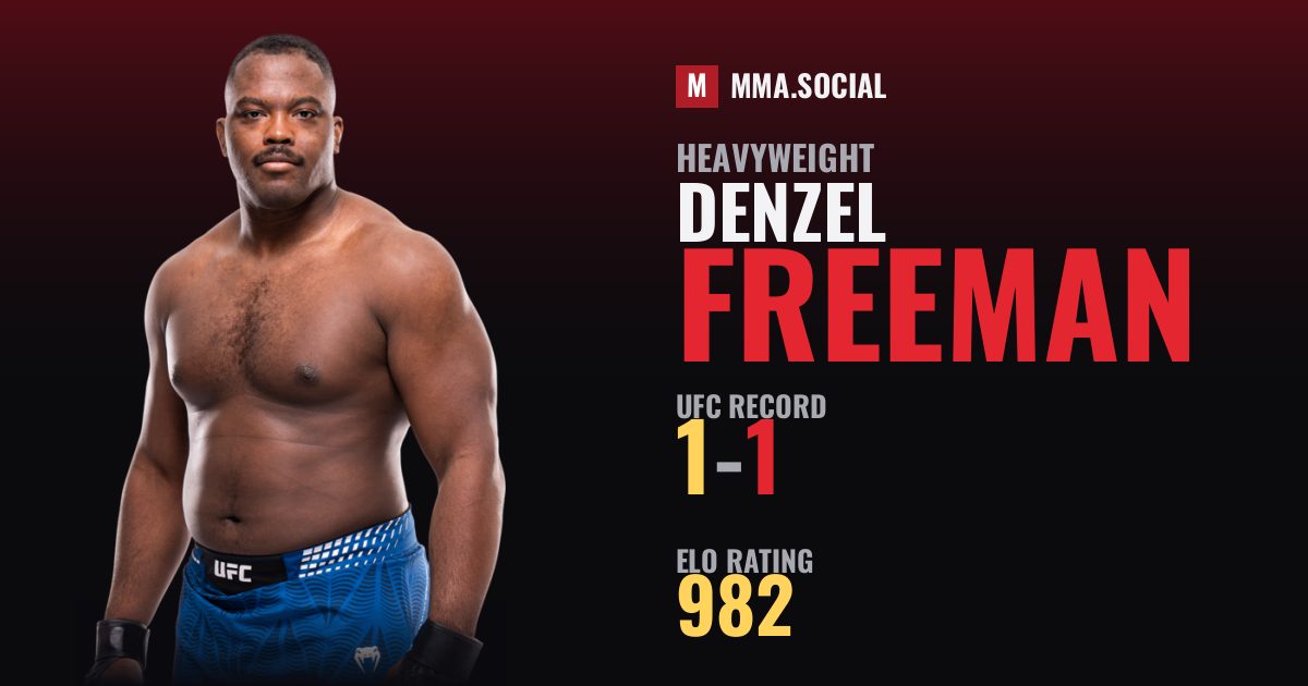 Denzel Freeman — UFC fighter profile, record 1-1