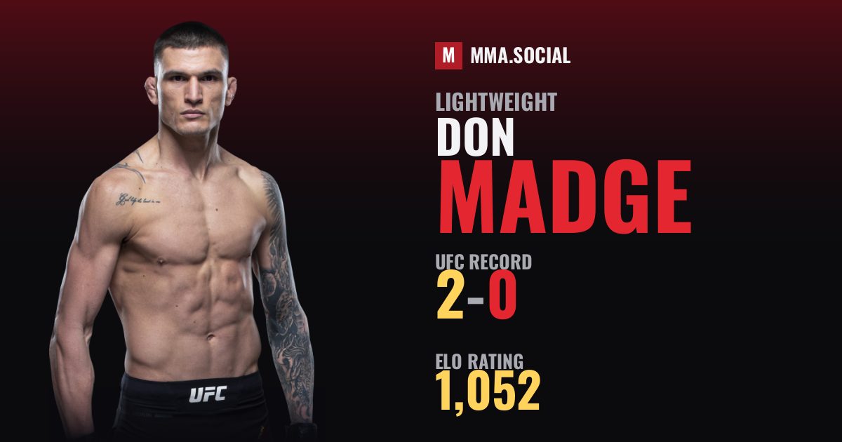 Don Madge — UFC fighter profile, record 2-0