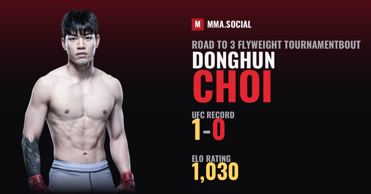 DongHun Choi — UFC fighter profile, record 1-0