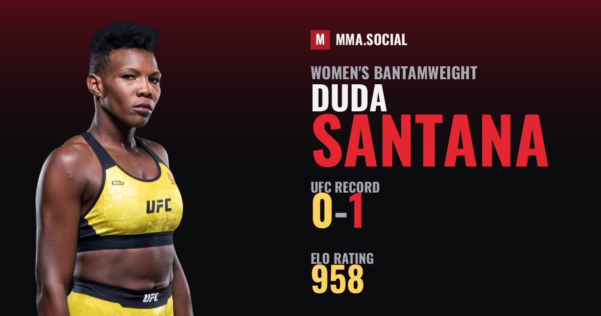 Duda Santana — UFC fighter profile, record 0-1