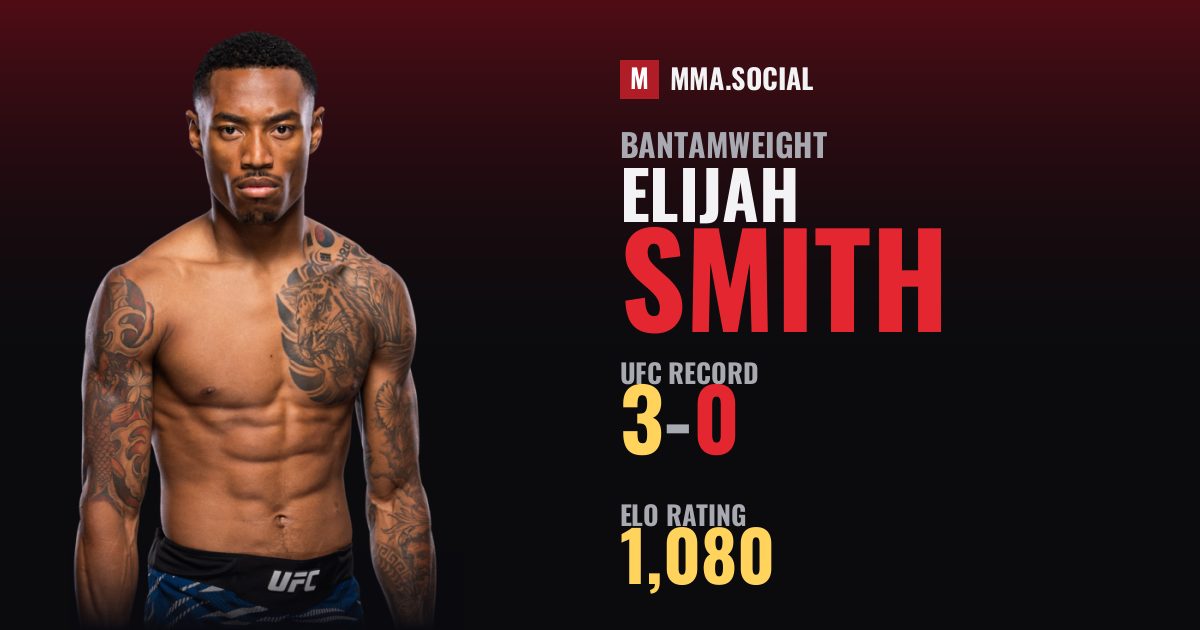 Elijah Smith — UFC fighter profile, record 3-0
