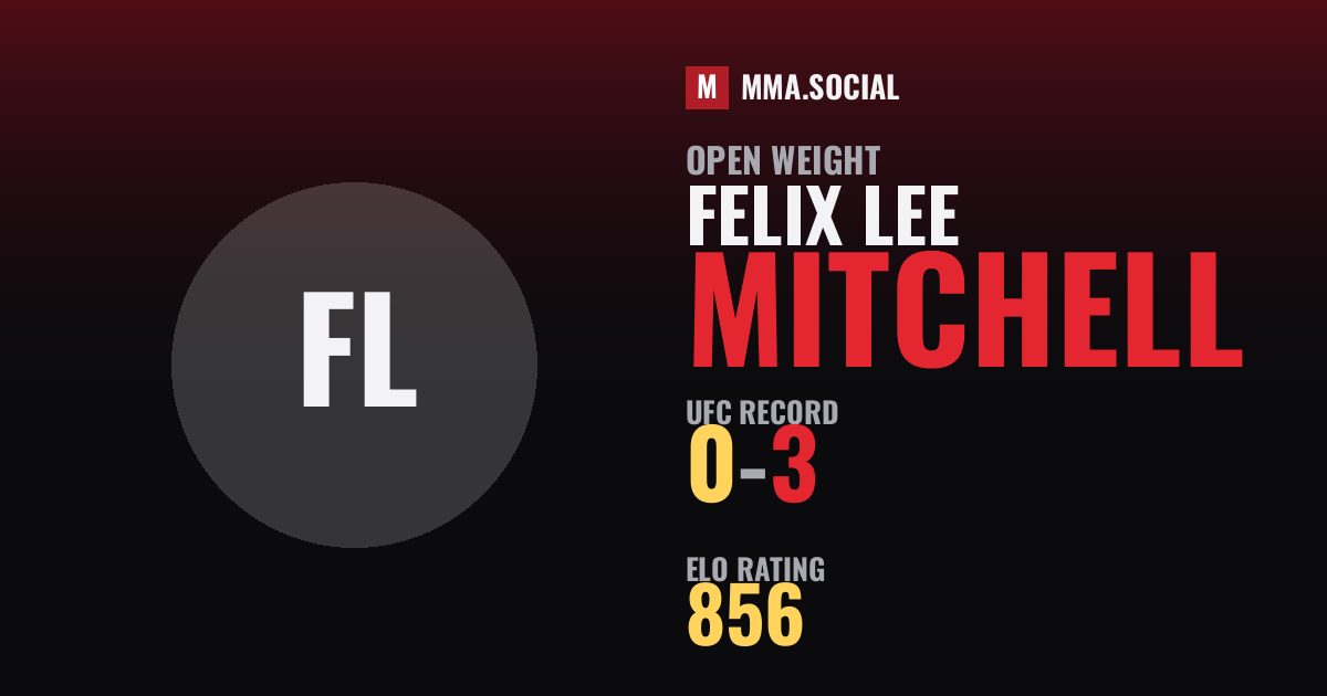 Felix Lee Mitchell — UFC fighter profile, record 0-3