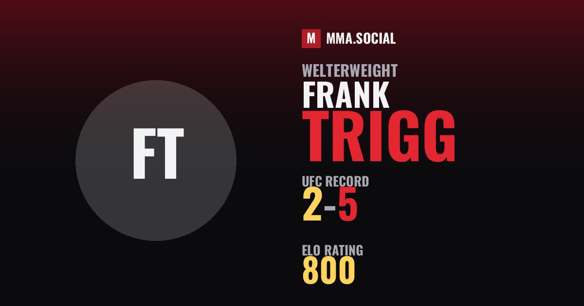 Frank Trigg — UFC fighter profile, record 2-5