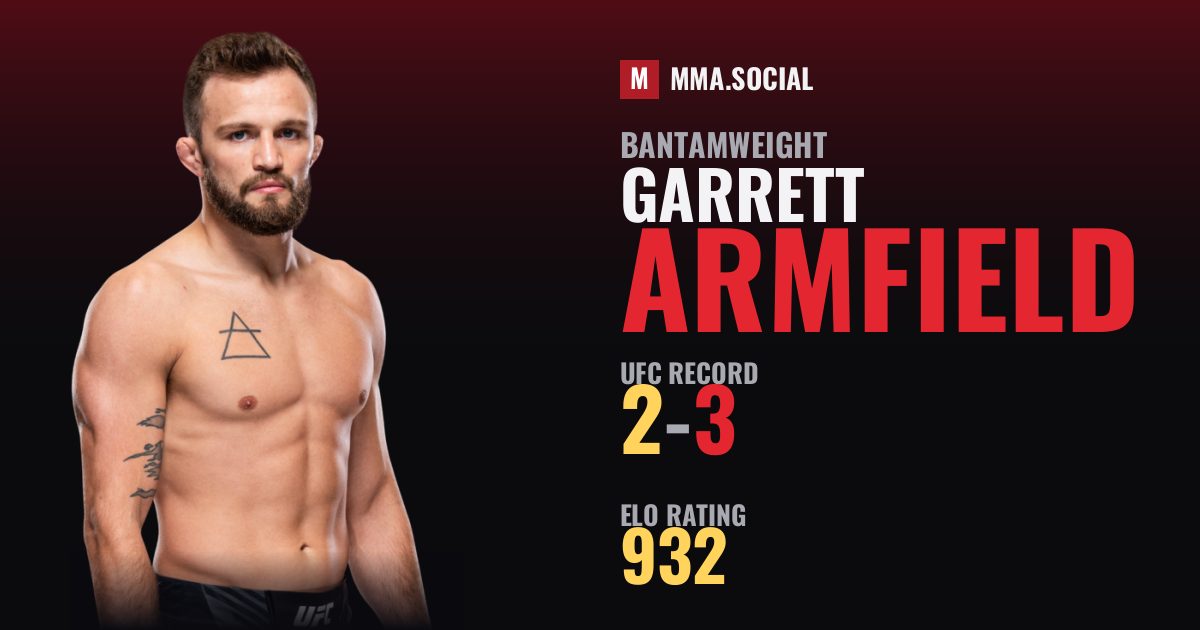 Garrett Armfield — UFC fighter profile, record 2-3