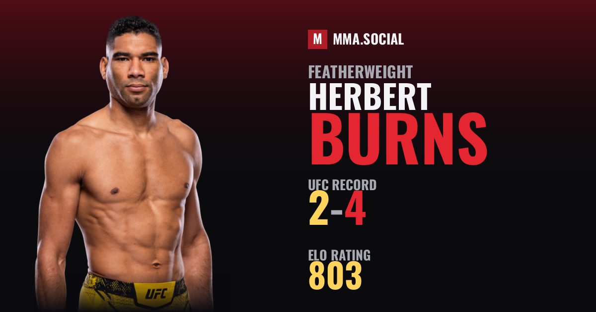 Herbert Burns — UFC fighter profile, record 2-4