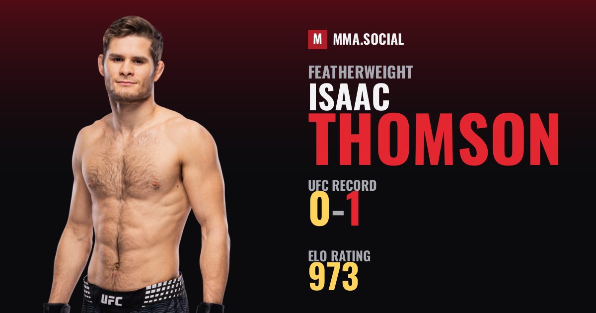 Isaac Thomson — UFC fighter profile, record 0-1