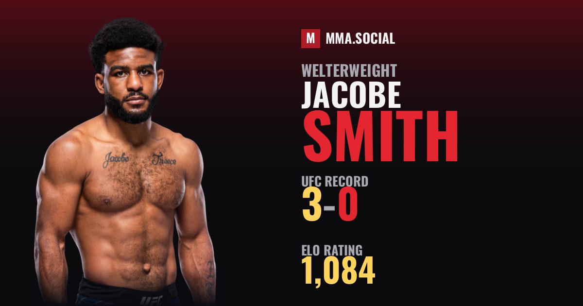 Jacobe Smith — UFC fighter profile, record 3-0