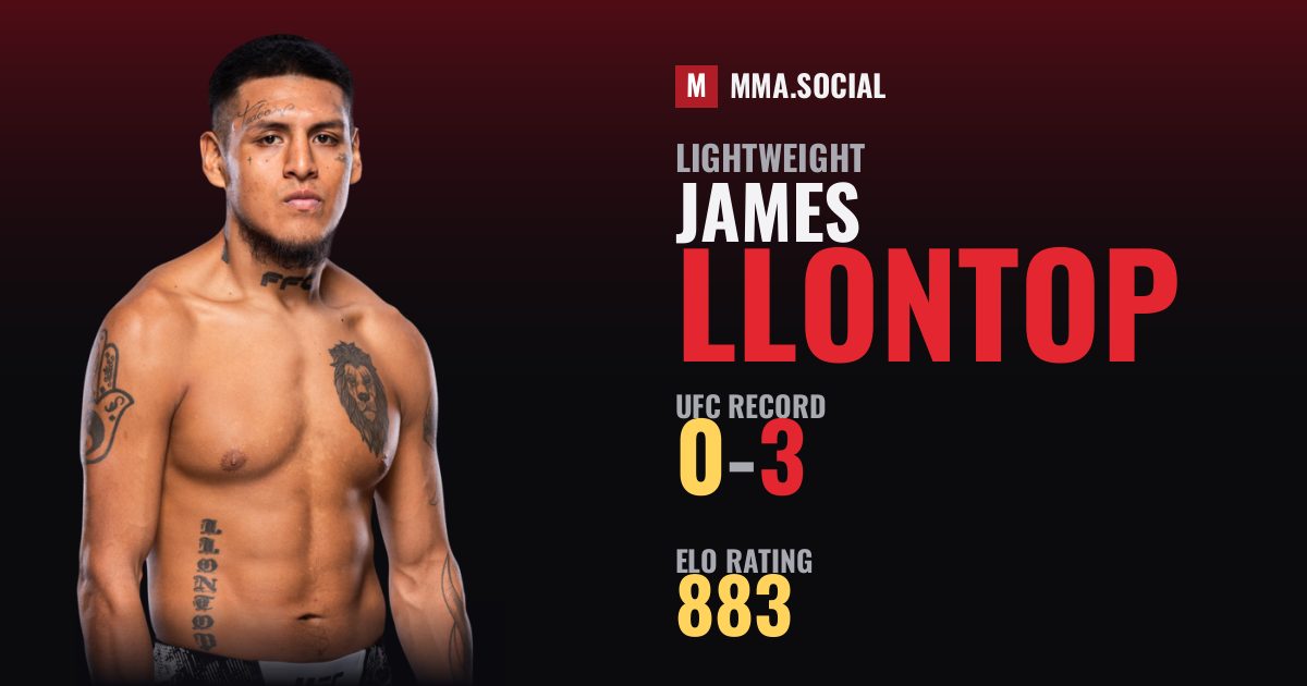James Llontop — UFC fighter profile, record 0-3