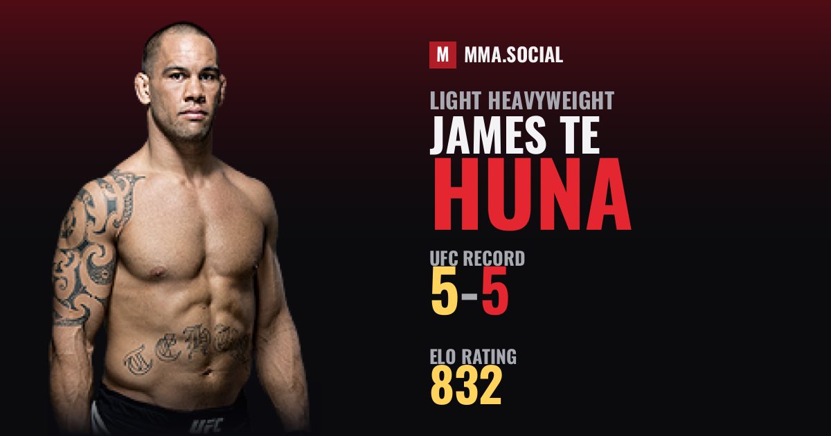 James Te Huna — UFC fighter profile, record 5-5
