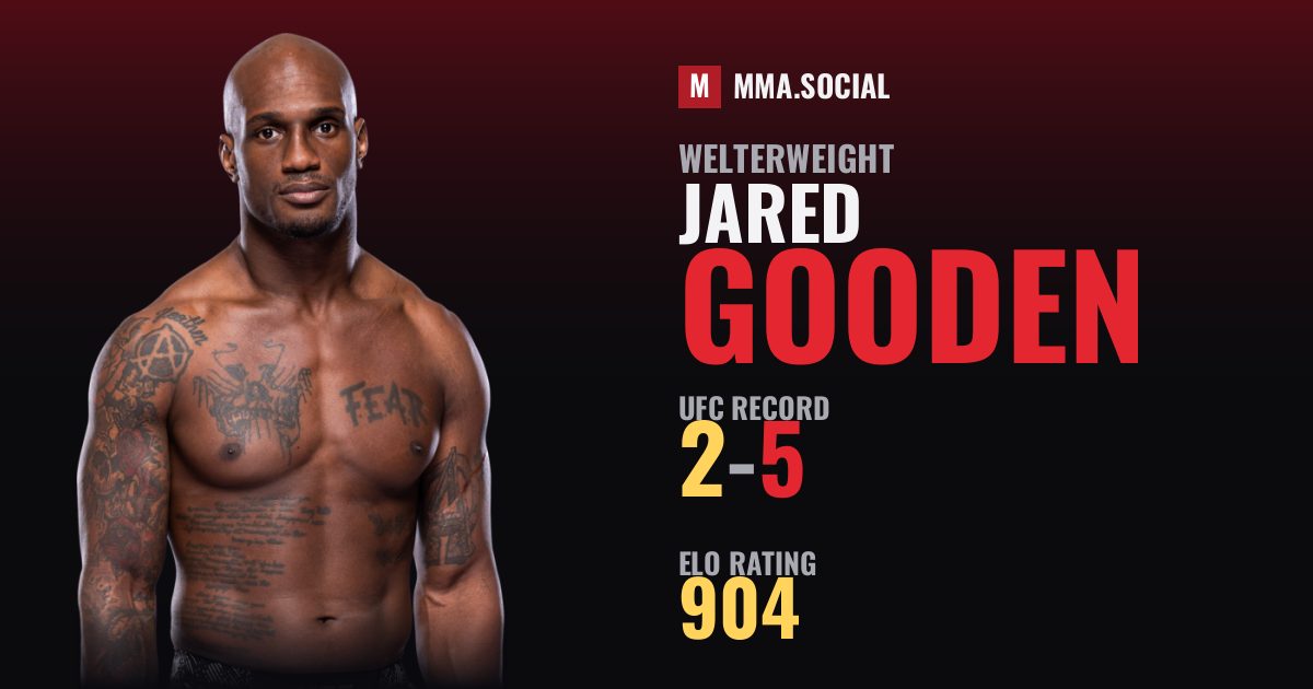 Jared Gooden — UFC fighter profile, record 2-5