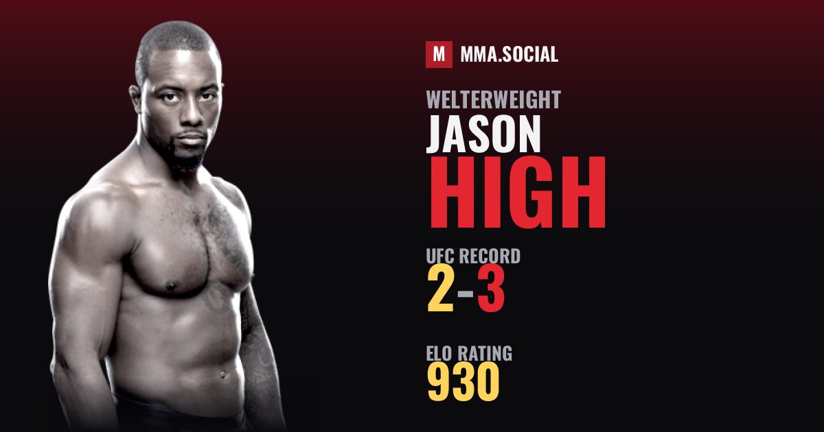 Jason High — UFC fighter profile, record 2-3