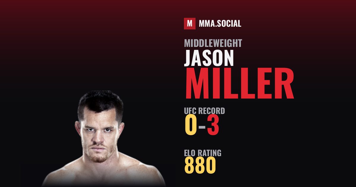 Jason Miller — UFC fighter profile, record 0-3