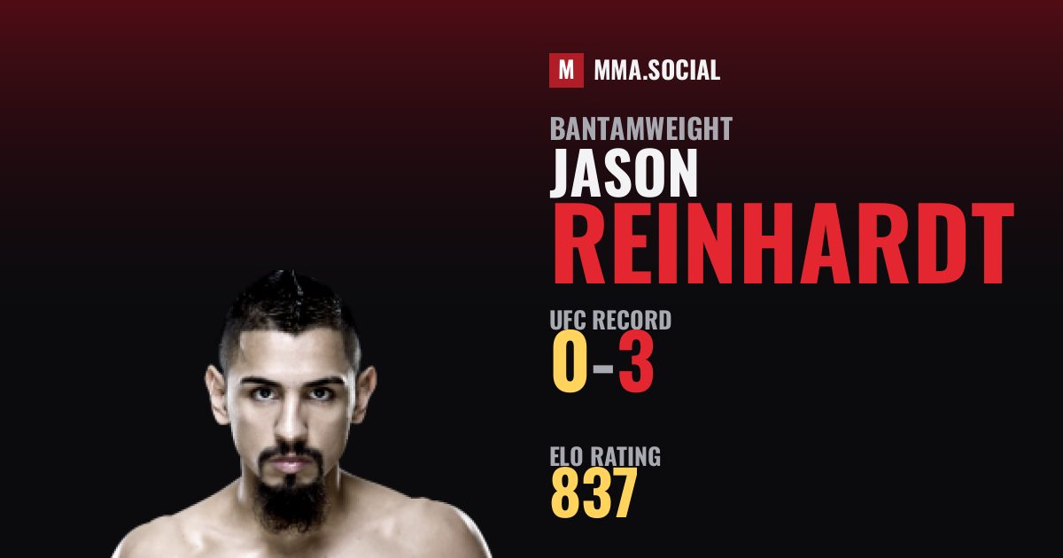 Jason Reinhardt — UFC fighter profile, record 0-3