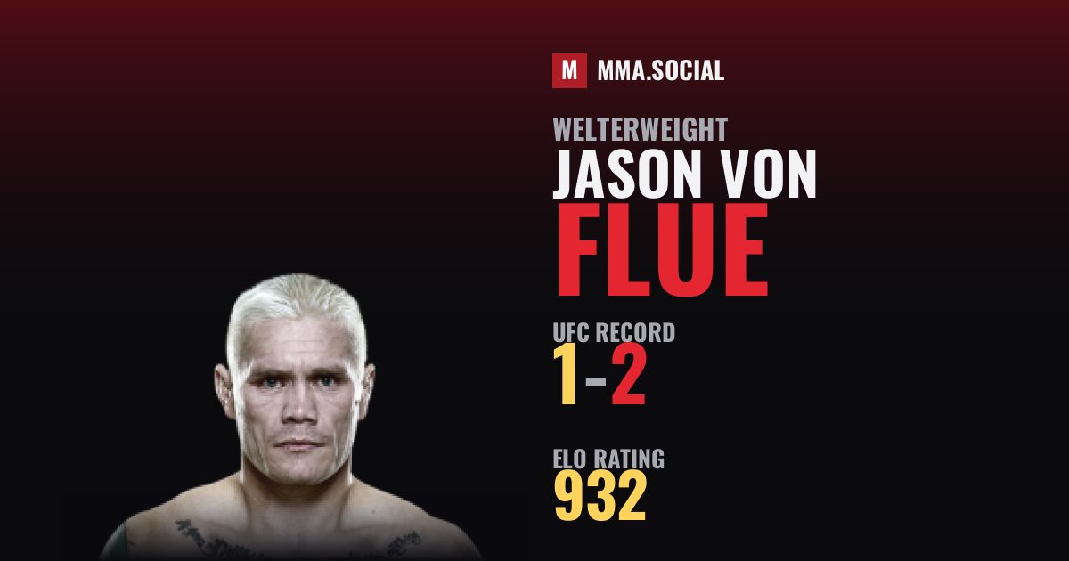 Jason Von Flue — UFC fighter profile, record 1-2