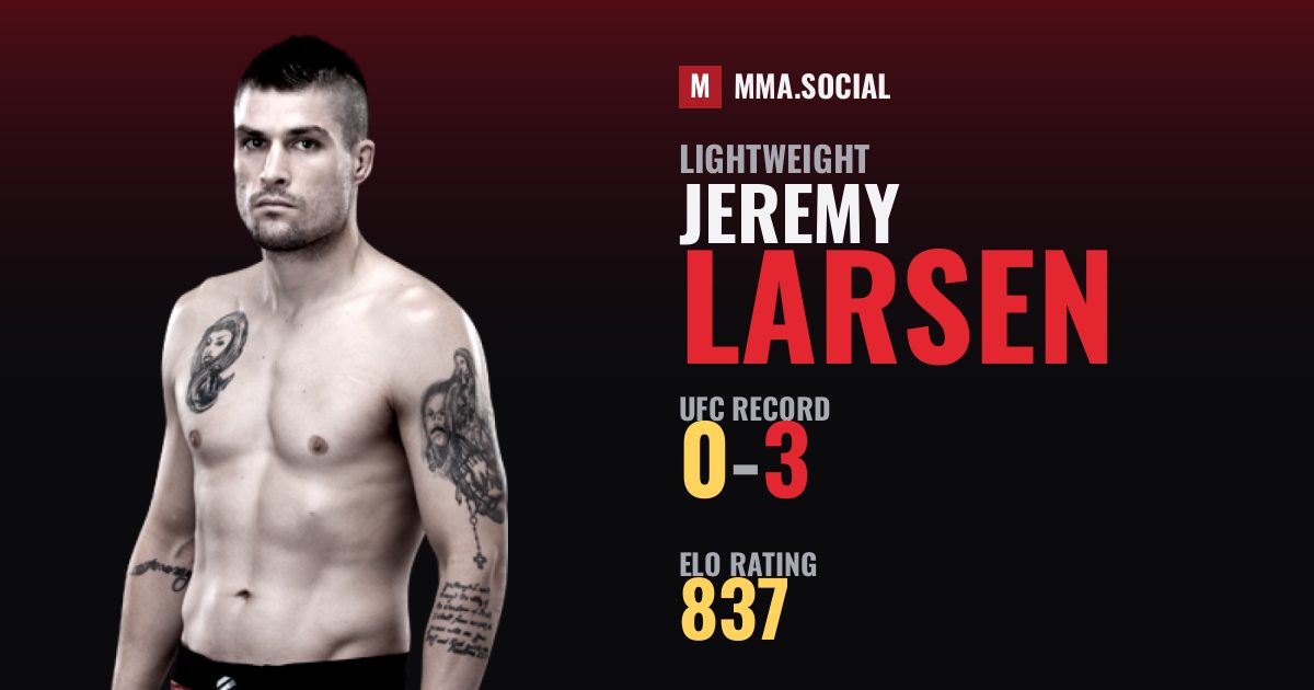 Jeremy Larsen — UFC fighter profile, record 0-3