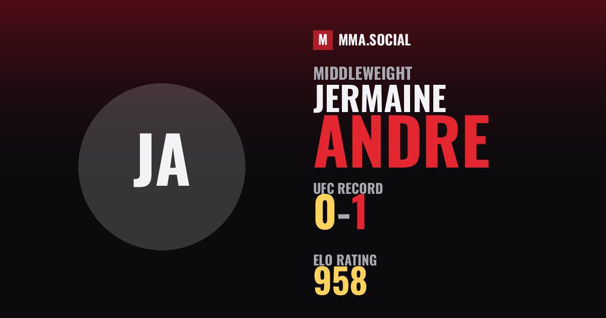 Jermaine Andre — UFC fighter profile, record 0-1