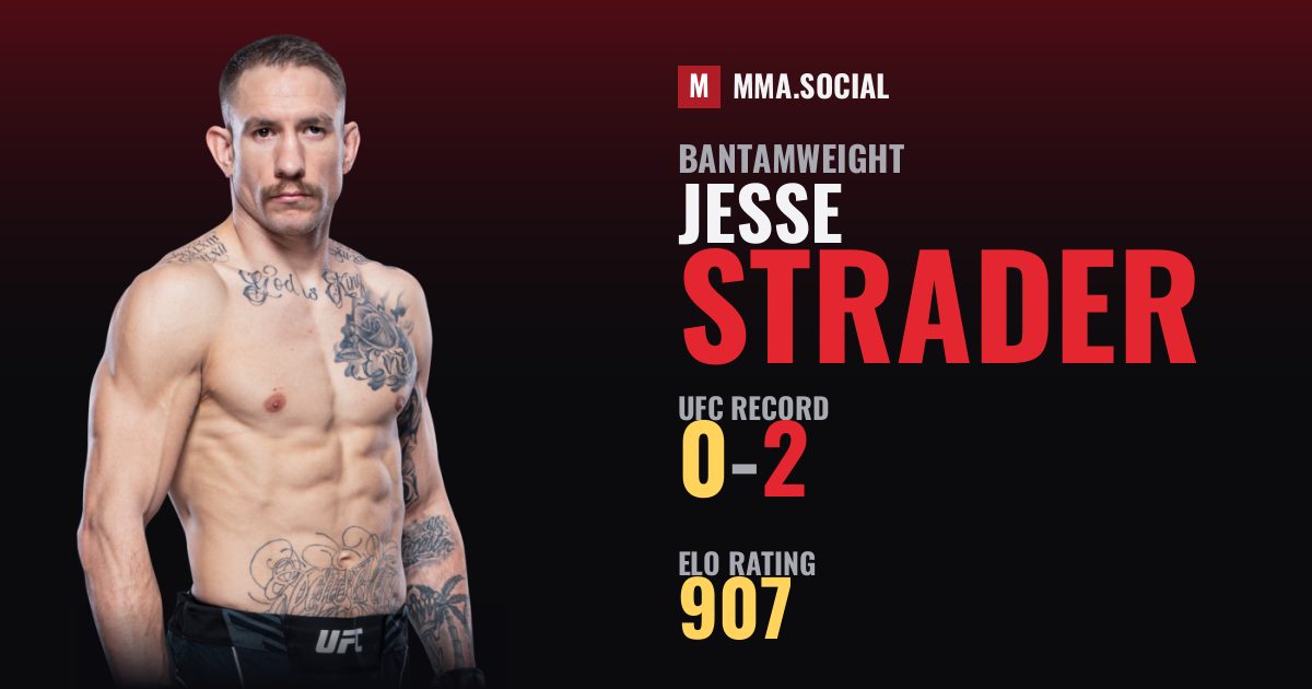 Jesse Strader — UFC fighter profile, record 0-2