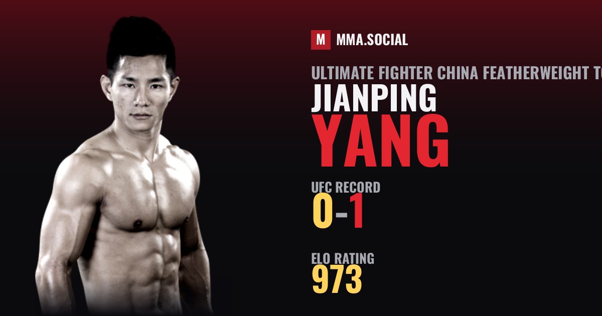 Jianping Yang — UFC fighter profile, record 0-1