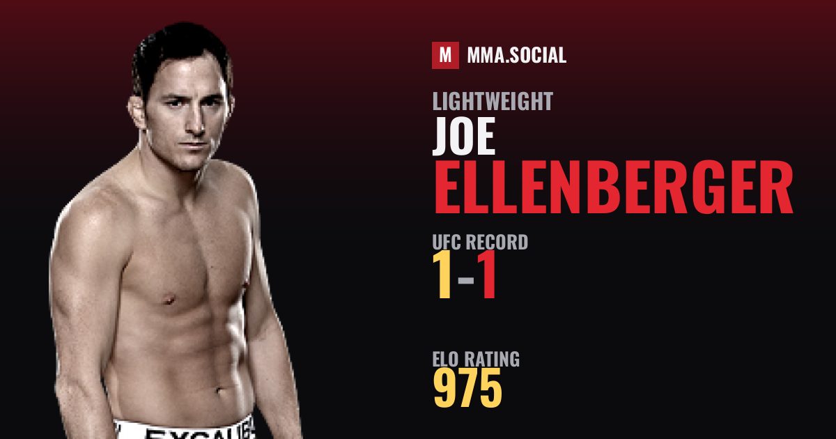 Joe Ellenberger — UFC fighter profile, record 1-1