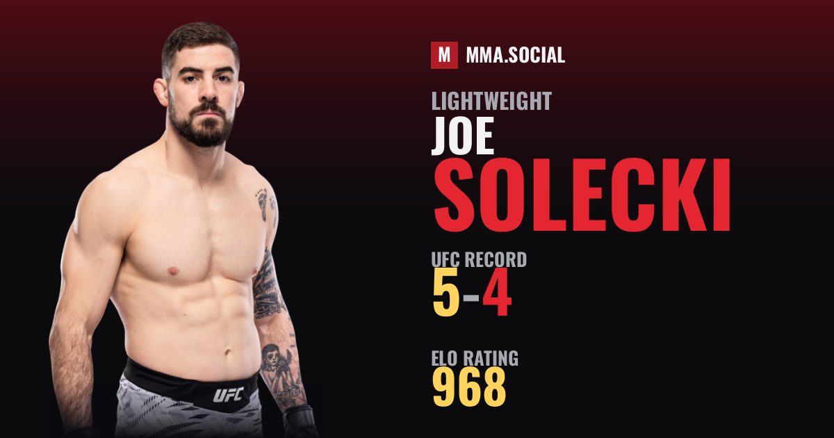 Joe Solecki — UFC fighter profile, record 5-4