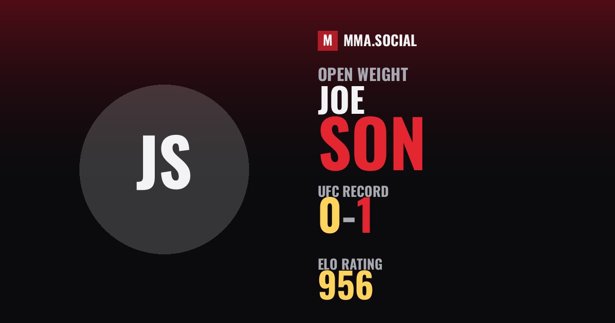 Joe Son — UFC fighter profile, record 0-1