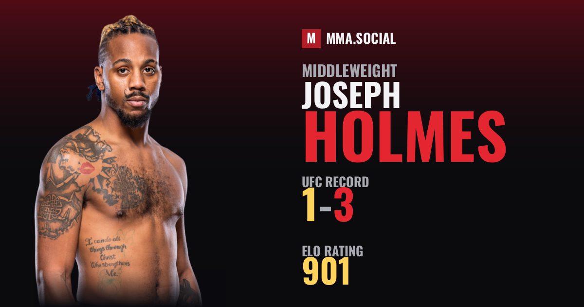 Joseph Holmes — UFC fighter profile, record 1-3