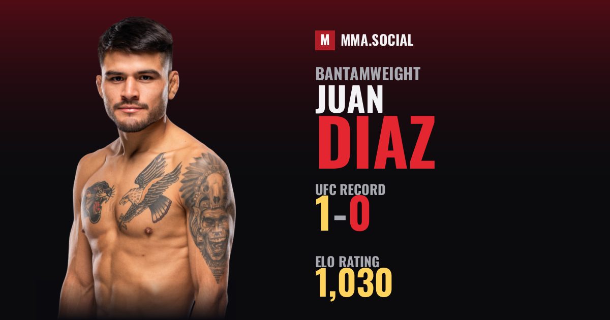 Juan Diaz — UFC fighter profile, record 1-0
