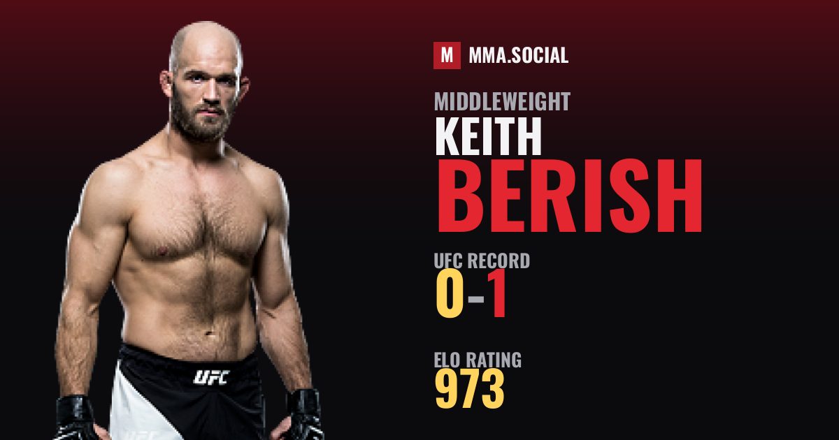 Keith Berish — UFC fighter profile, record 0-1